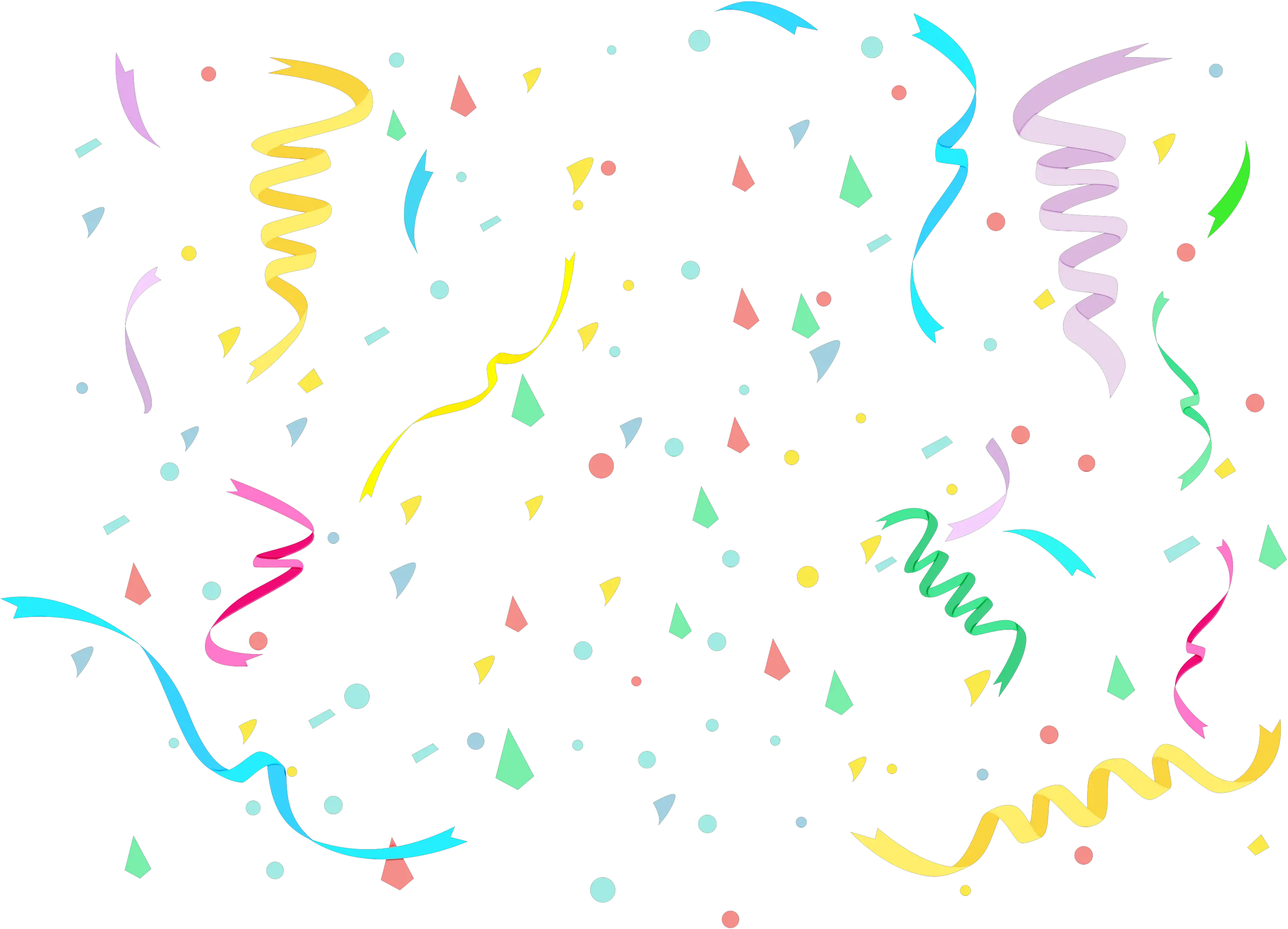 Confetti Portable Network Graphics Clip Art Serpentine Birthday Transparent Background Confetti Pn
