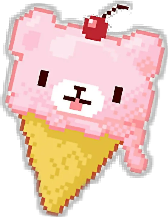 pixel pixelvalentines icecream kawaii pixels cute Ice Cream Pixel Art Cute