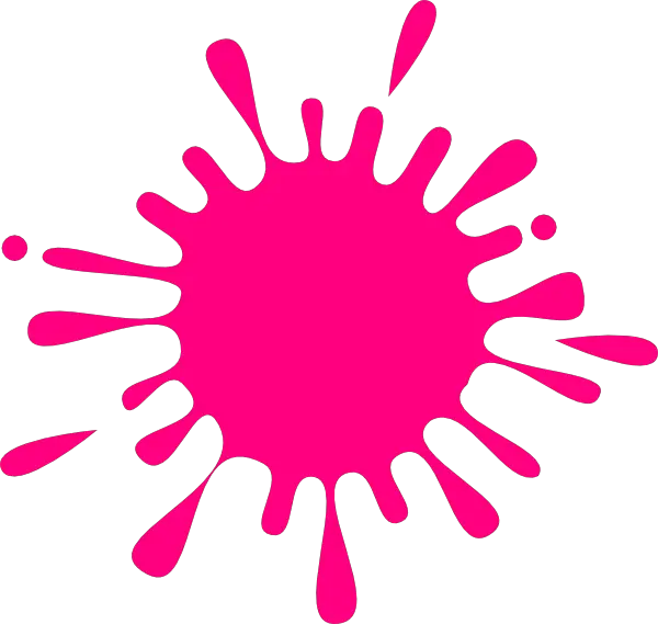 Clipart Pink Paint Splatter Pink Color Splash Clipart