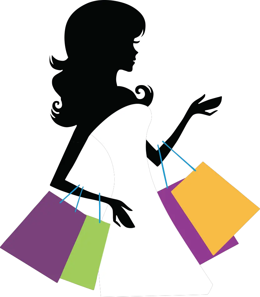 Wedding Dress Boxes For Shopping Girl Silhouette Png
