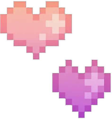 two two Hearts heart hearts love kpop emotions Pixel Heart