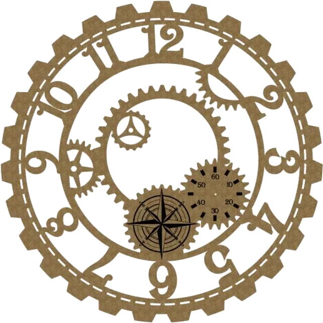 Printable Steampunk Clock Face