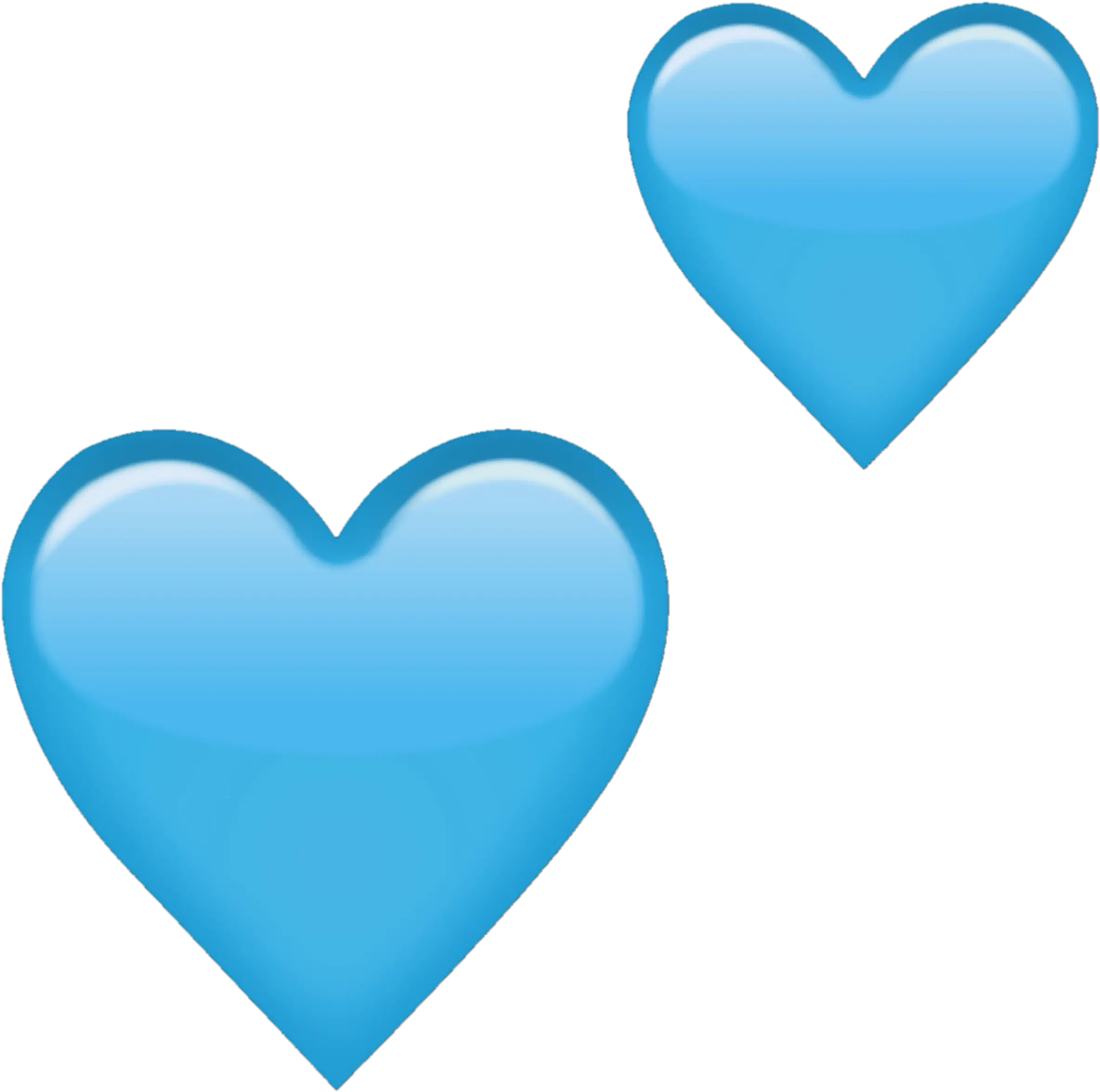 Blue Heart Emoji Png Pastel Blue Emoji Heart