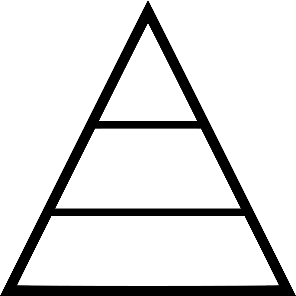 Pyramid Hierarchy Hierarchy Pyramid Png