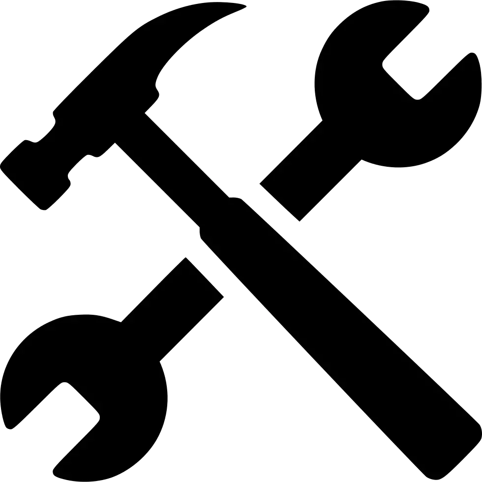 Spanners Hammer Tool Hammer And Wrench Png