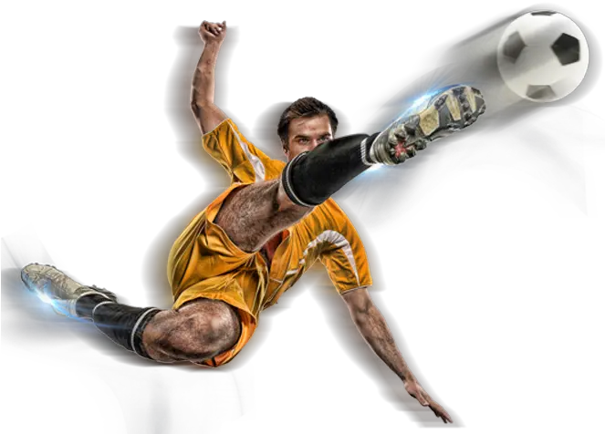 Soccer Player Png For Kids Soccer Player Kicking A Ball Png