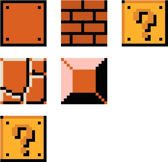 Mario Blocks Pixel Art Mario Block Mario Jumping On Block