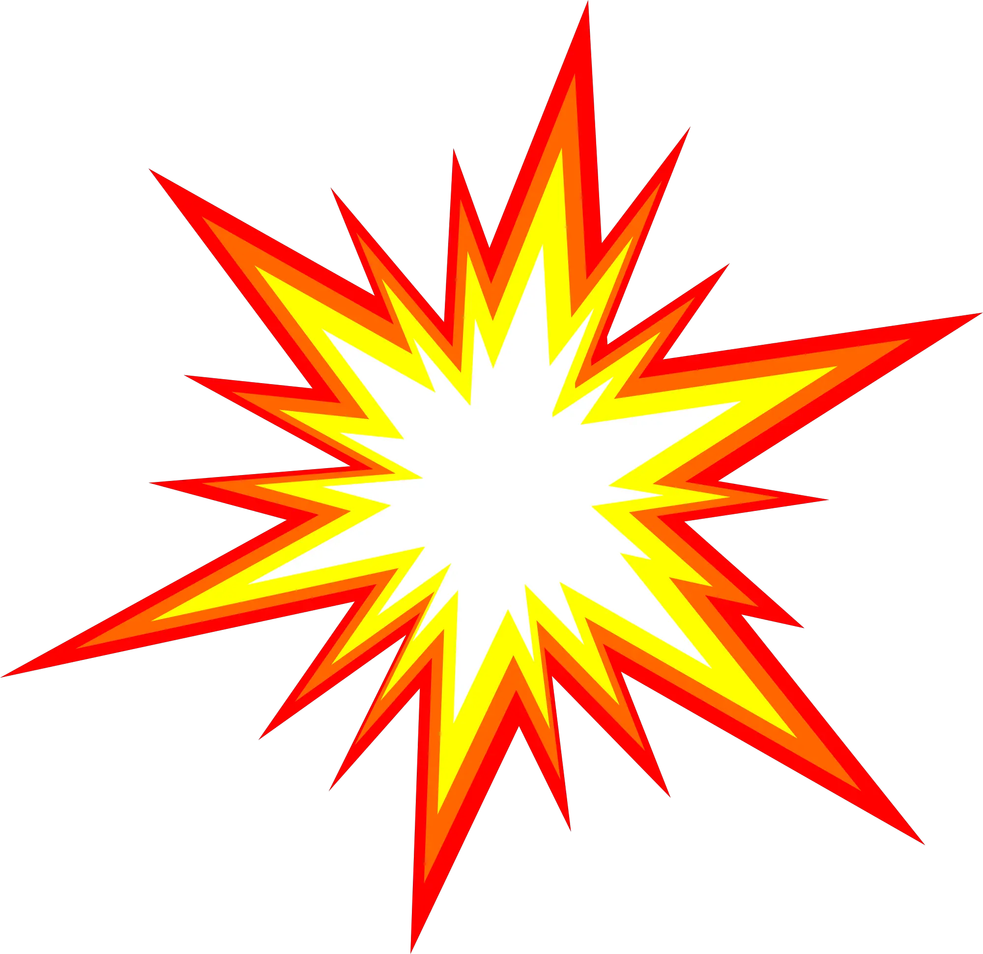 Explosion Starburst Explosion Clipart Transparent Background