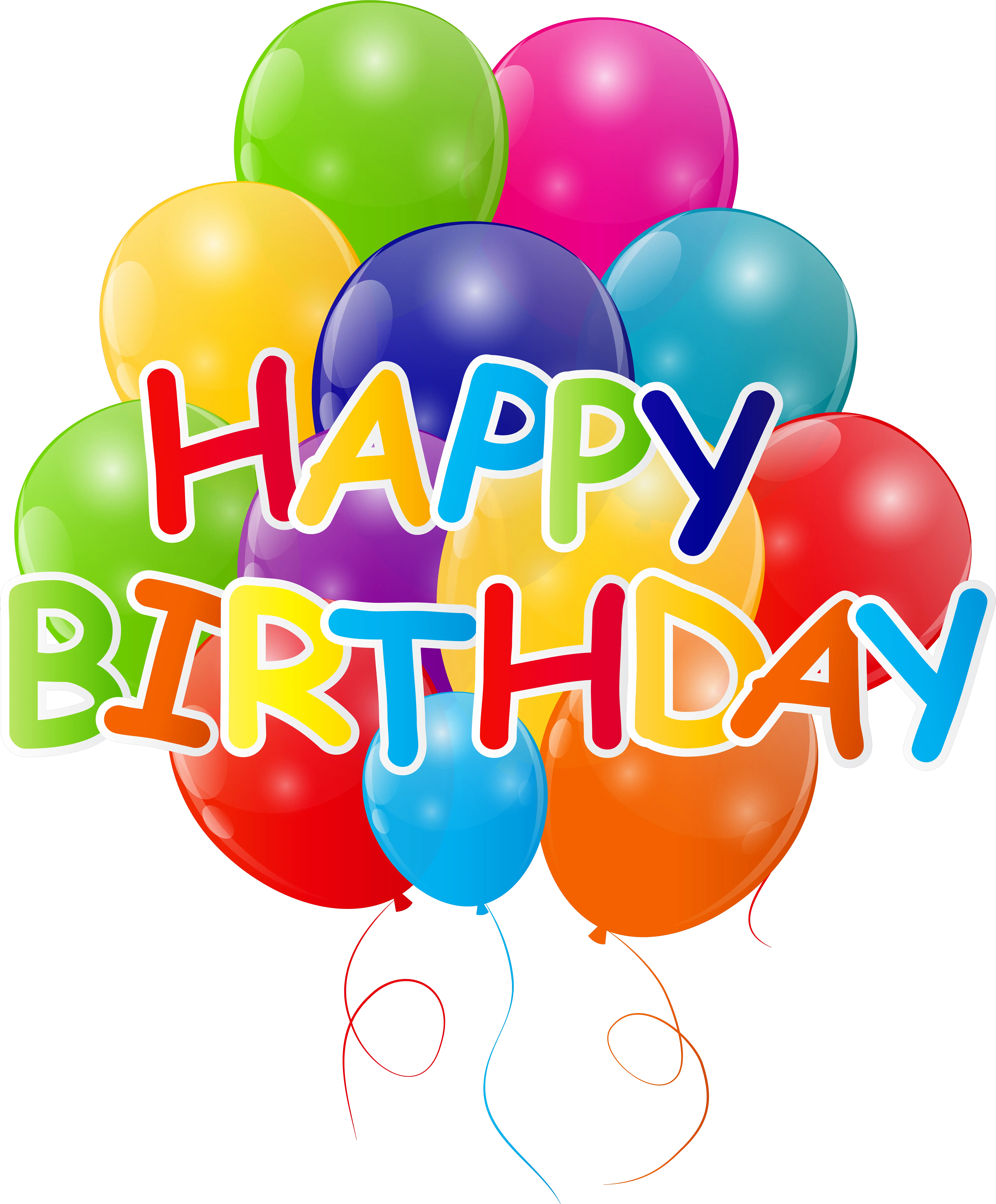 Birthday Balloon Clip Art Happy Birthday Balloons Transparent Background