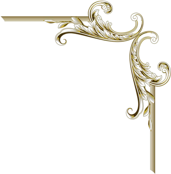 Coin Doré Bordure De Page Dorée