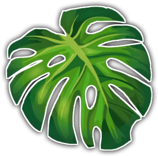 aesthetic tropical sticker freetouse leaf green Aesthetic Palm Leaves Png