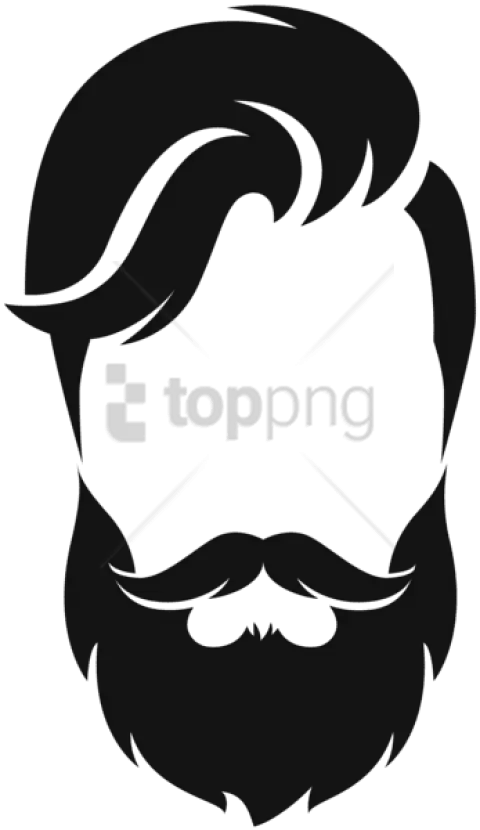 Free Png Download Hipster Hair Transparent Clipart Beard Style Black And White