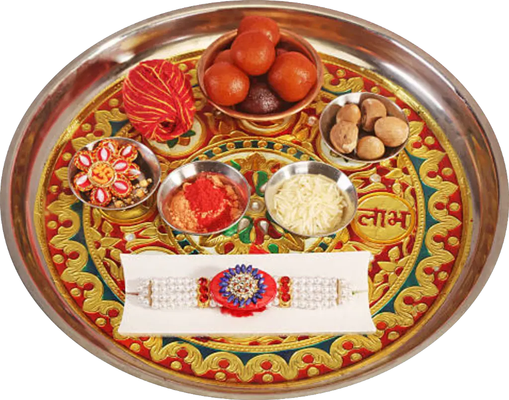 rakhi rakhifestival rakshabandhan india festival Rakhi With Thali And Sweets