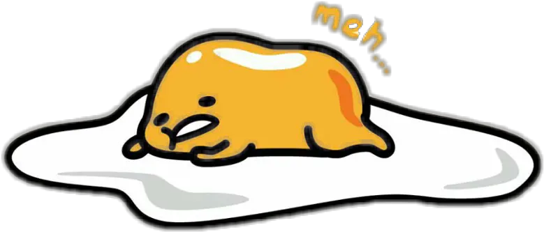 gudetema gudetama egg japan kawaii meh cute Gudetama