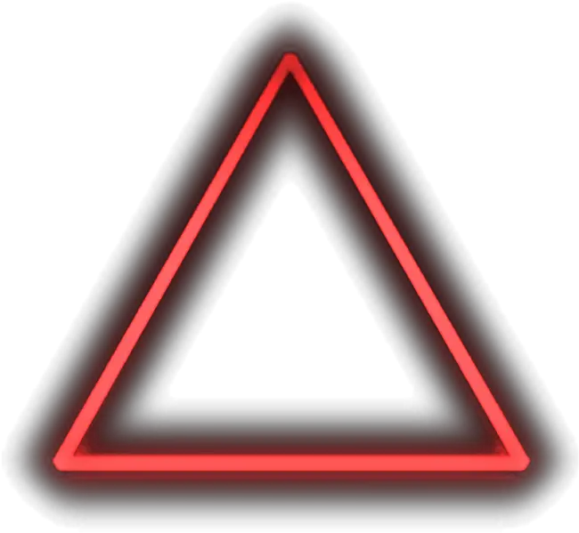 Triangle Transparent Neon Red Triangle Png Transparent