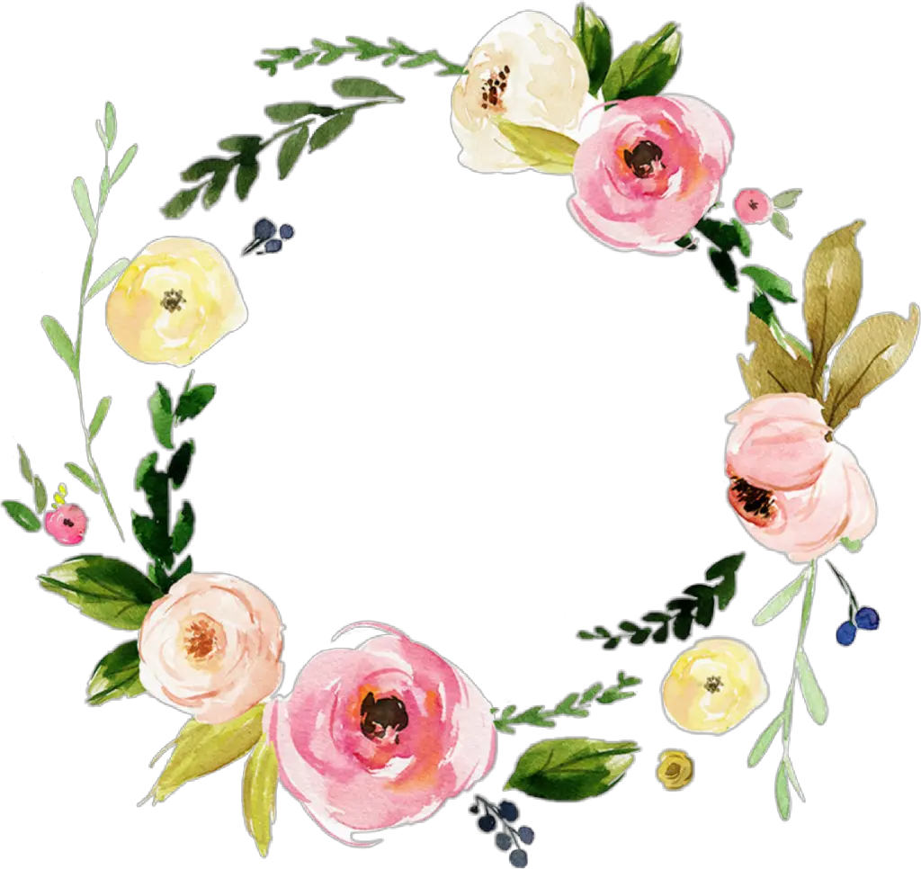 watercolor flowers wreath floral roses laurel You Are Not Defined By Your Mistakes Bible Ver