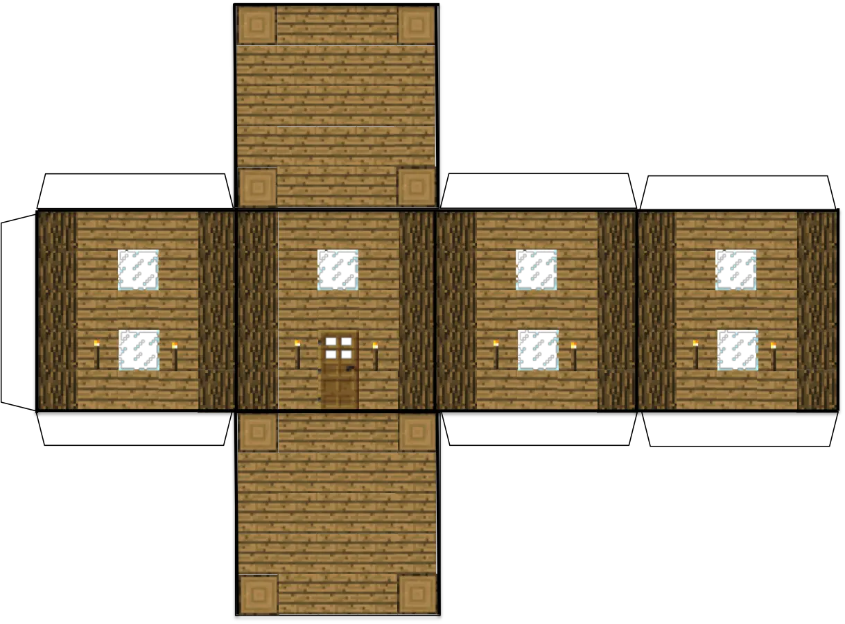 Minecraft Papercraft Villager House