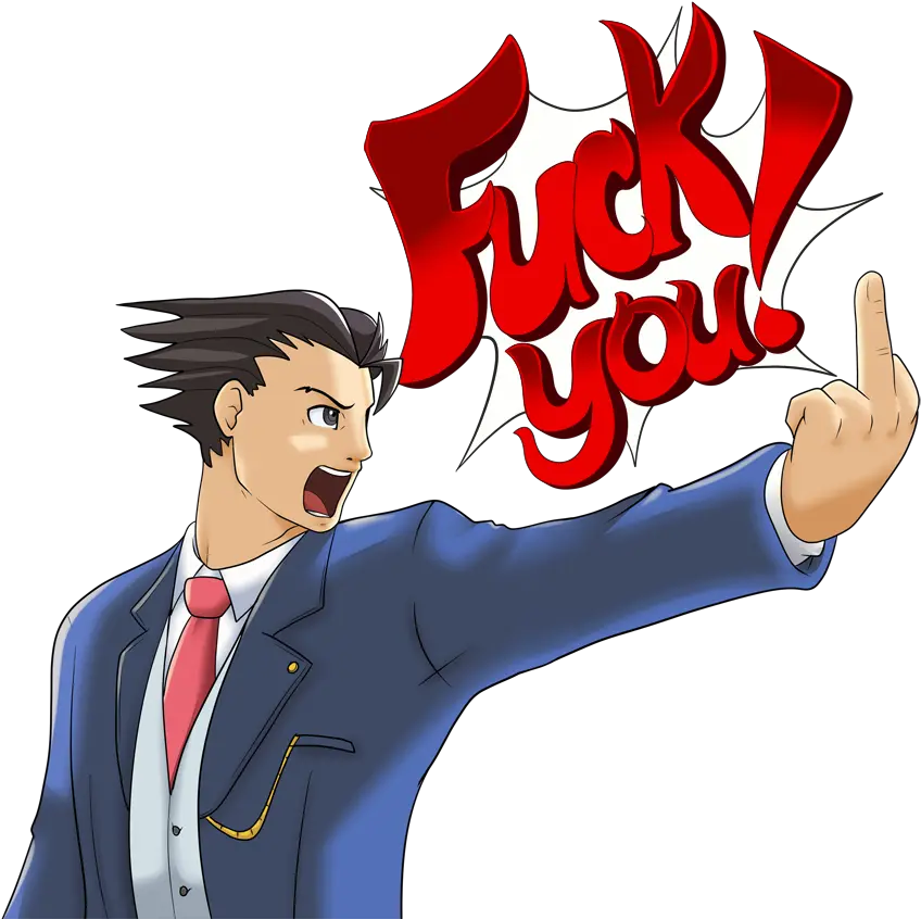 Ace Attorney Clipart Objection Phoenix Wright Objection Transparent