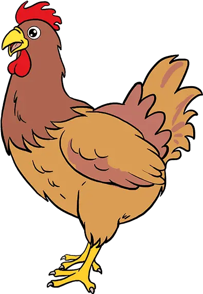 Draw Clipart Hen Chicken Drawing Clear Background