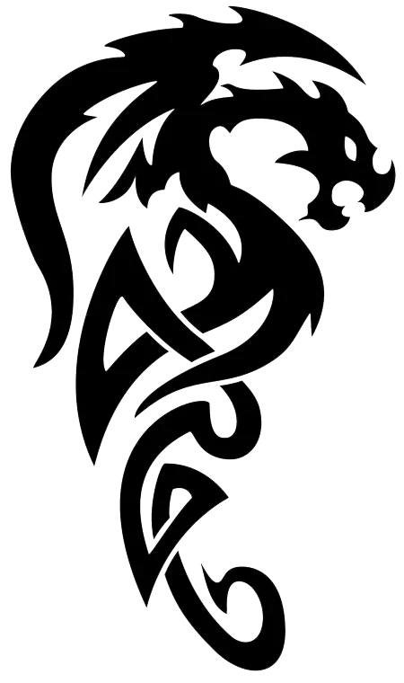 Tattoo dragon PNG image