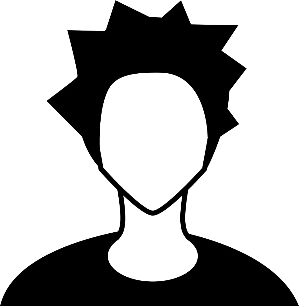Punk hair PNG
