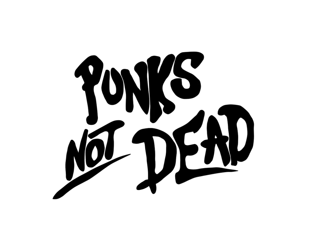 Punks not dead PNG