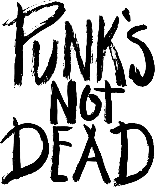 Punks not dead PNG