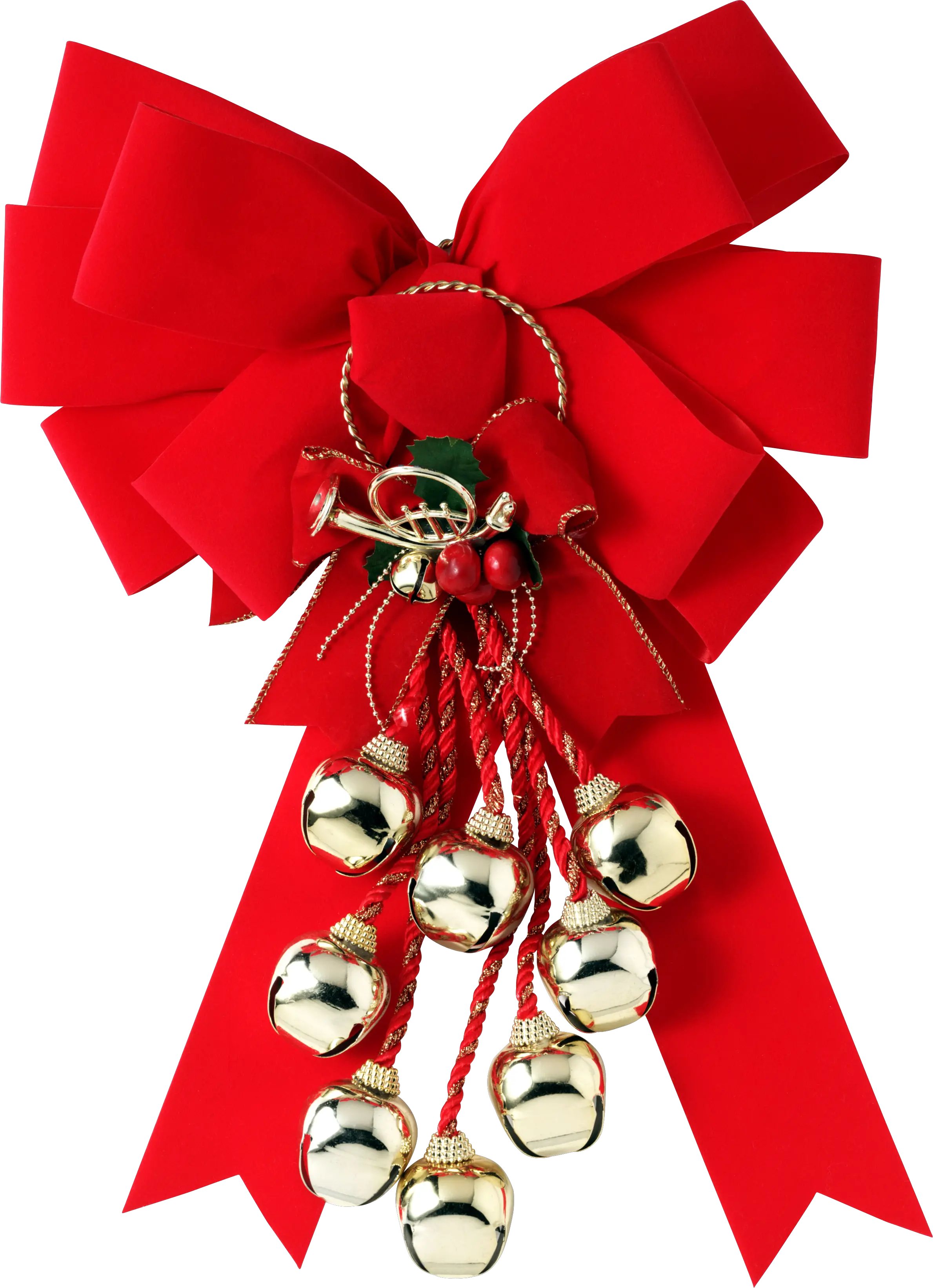 red ribbon bow PNG