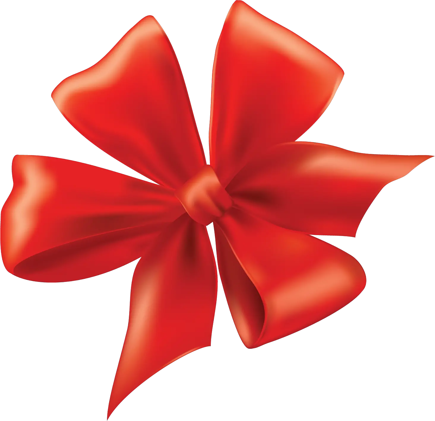 red ribbon bow PNG