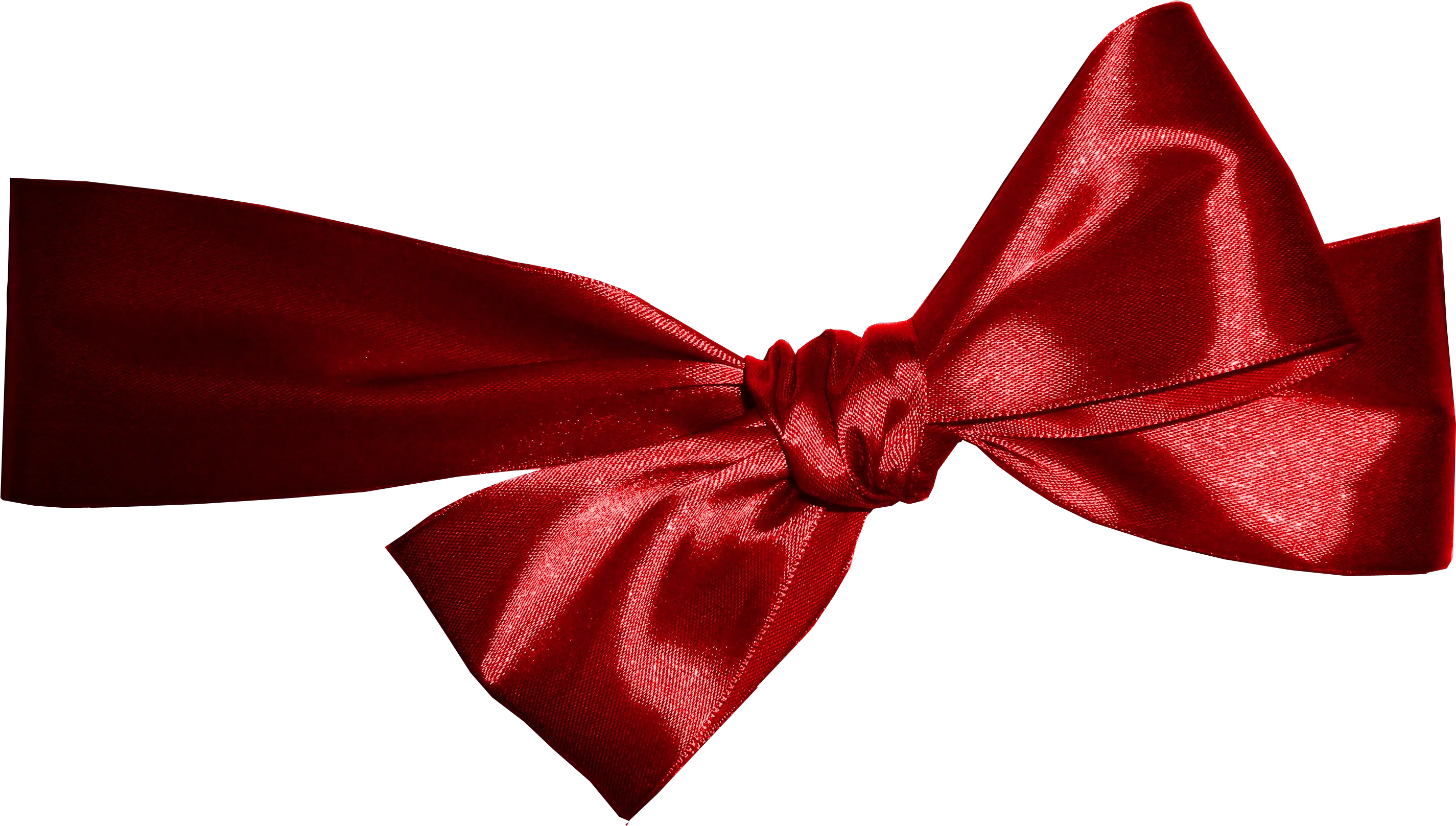 red ribbon bow PNG