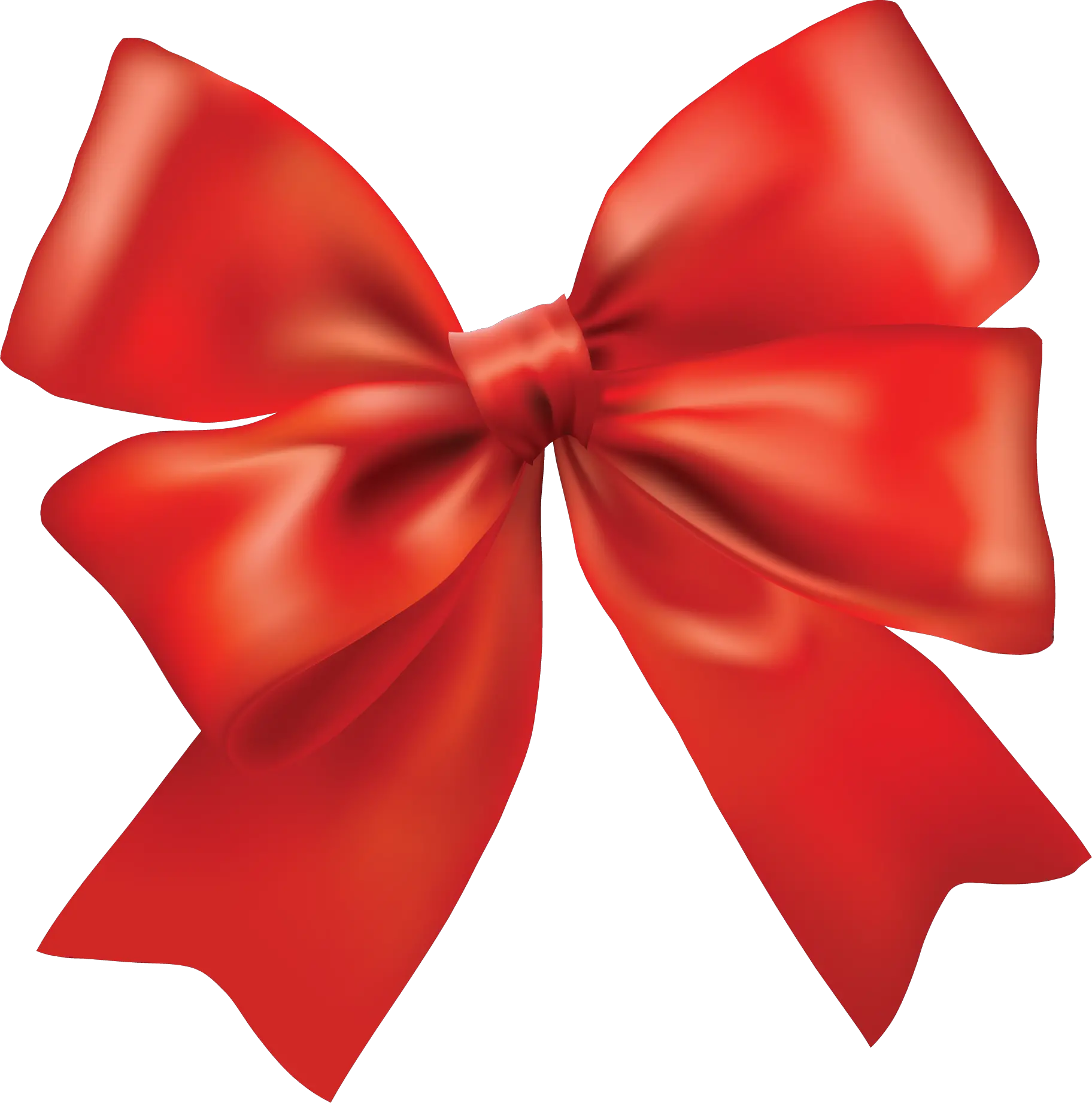 red ribbon bow PNG