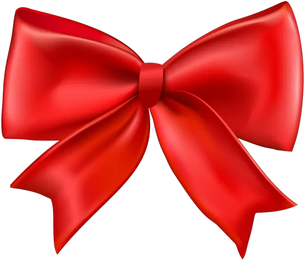 red ribbon bow PNG