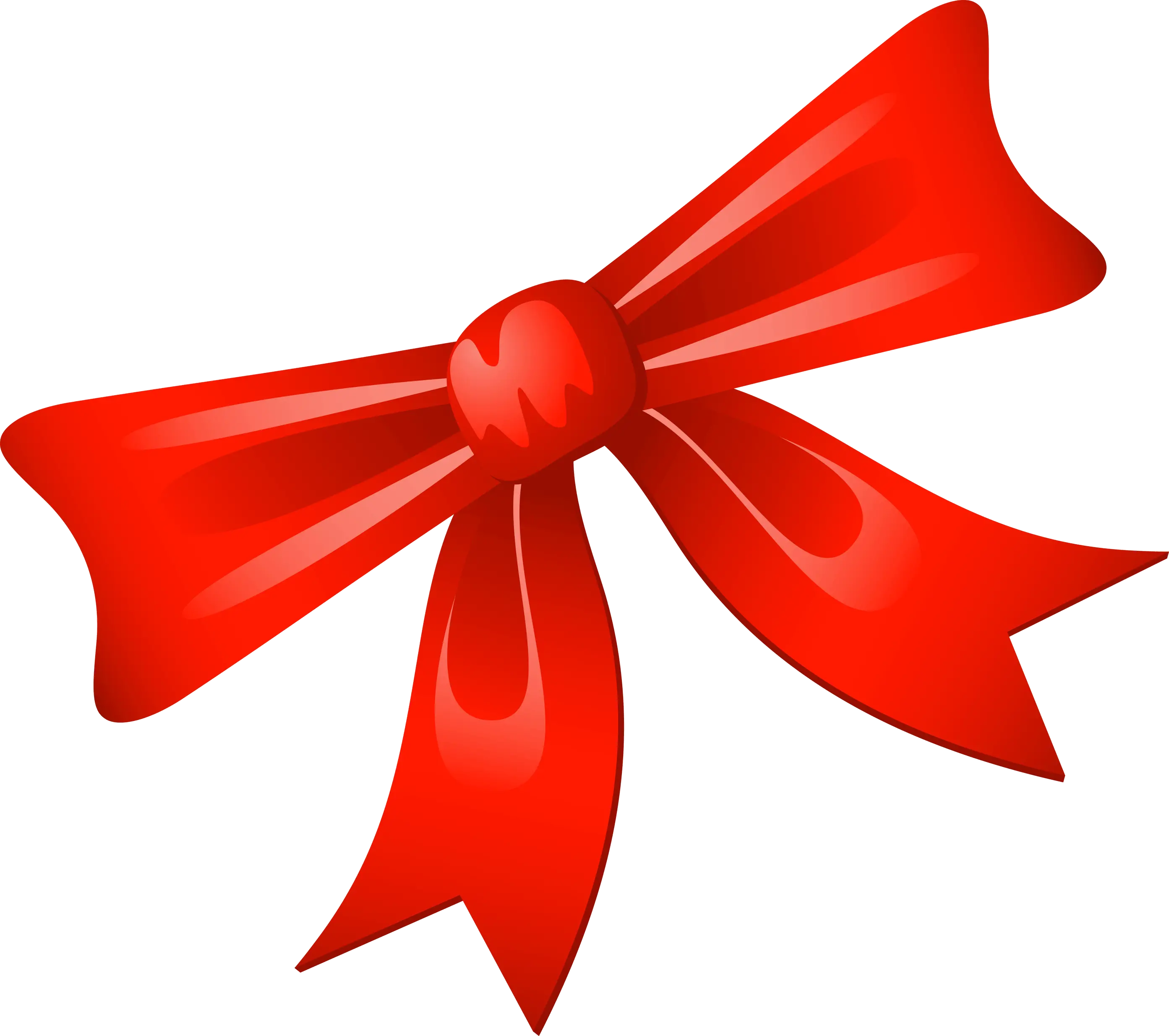 Red bow PNG image