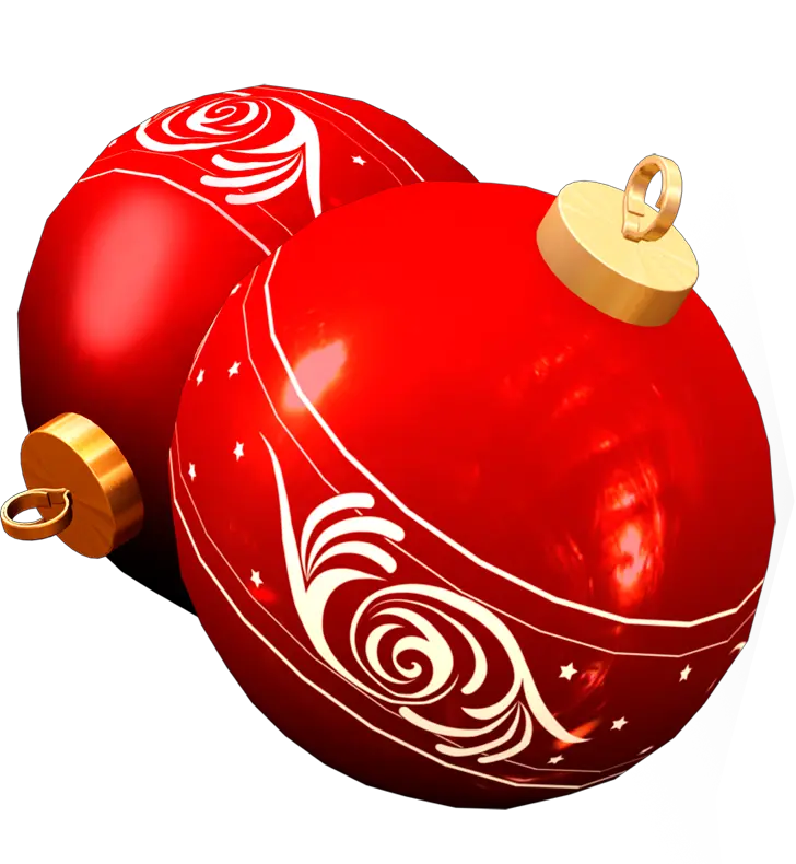 Christmas ball toy PNG image