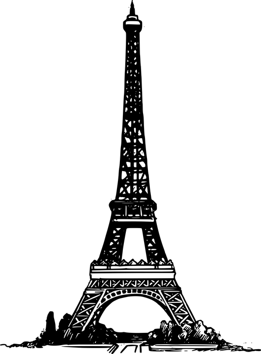 France Eifel tower PNG