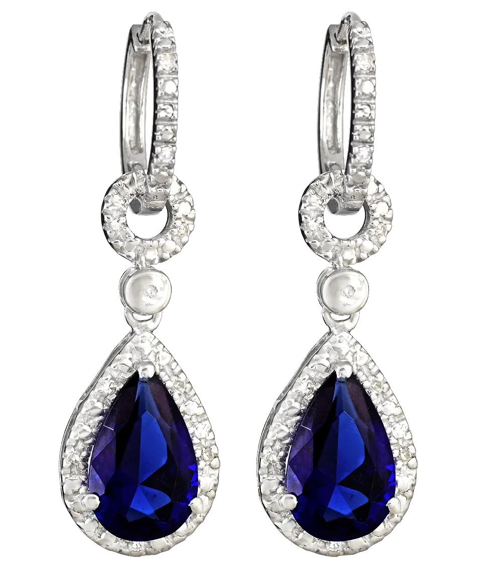 Diamond earrings PNG image