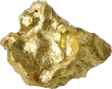 Gold nugget PNG image