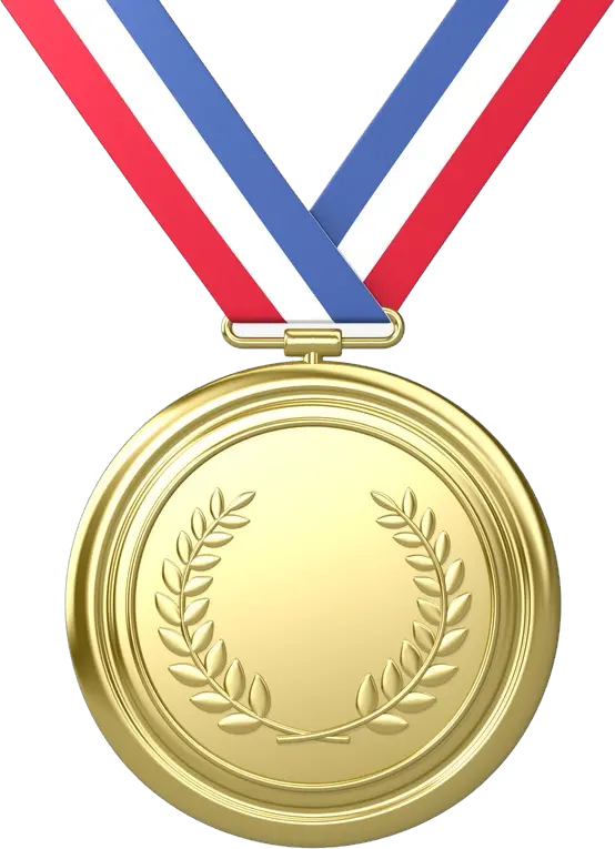 Gold medal PNG