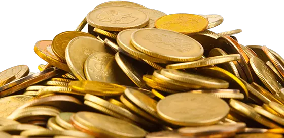 Gold coins PNG image
