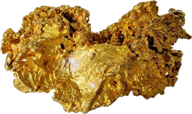 Gold nugget PNG image