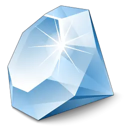 Blue diamond PNG image