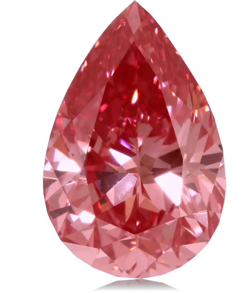 Red drop diamond PNG image