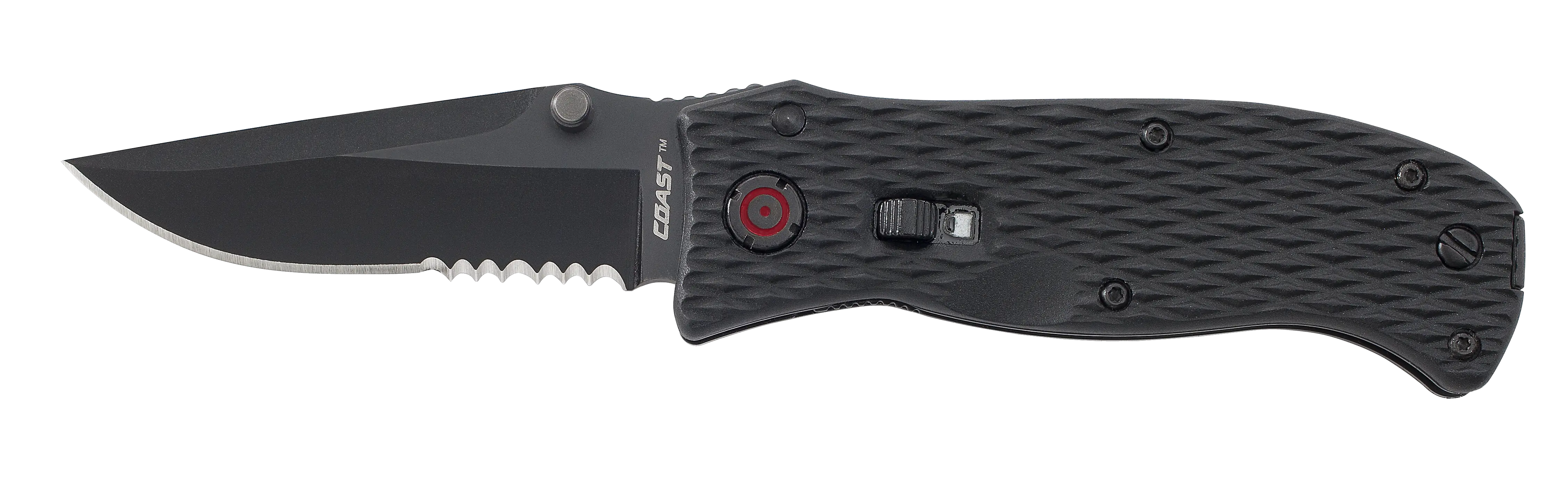 tactical black knife PNG image