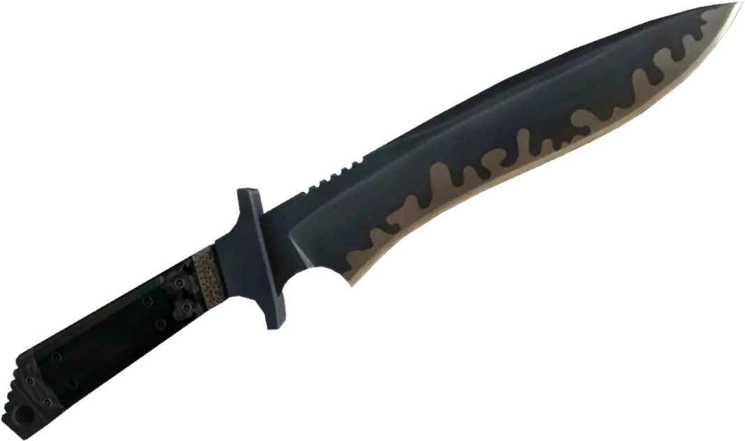 tactical black knife PNG image
