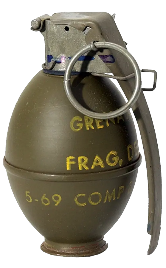 US hand grenade PNG image