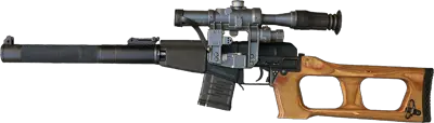 Vintorez VSS russian assault rifle PNG