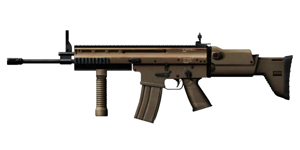 SCAR assault rifle PNG