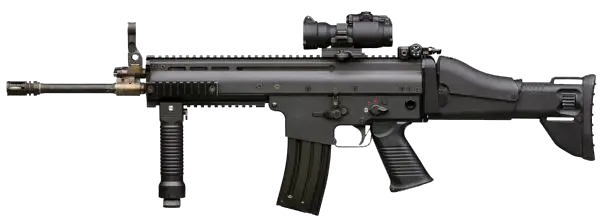 SCAR assault rifle PNG