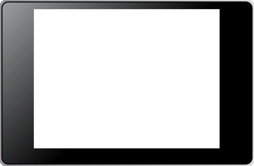 Transparent tablet PNG image