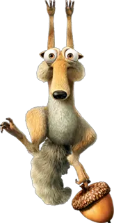 Ice Age squirrel PNG